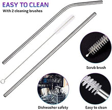Reusable Stainless Steel Drinking Strawsx4 & 1xCleaning Brush Pack (24 Units )