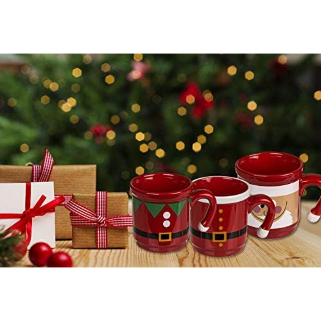 Santa Claus Delight: Christmas-Themed Mug Collection ( 12 Units )