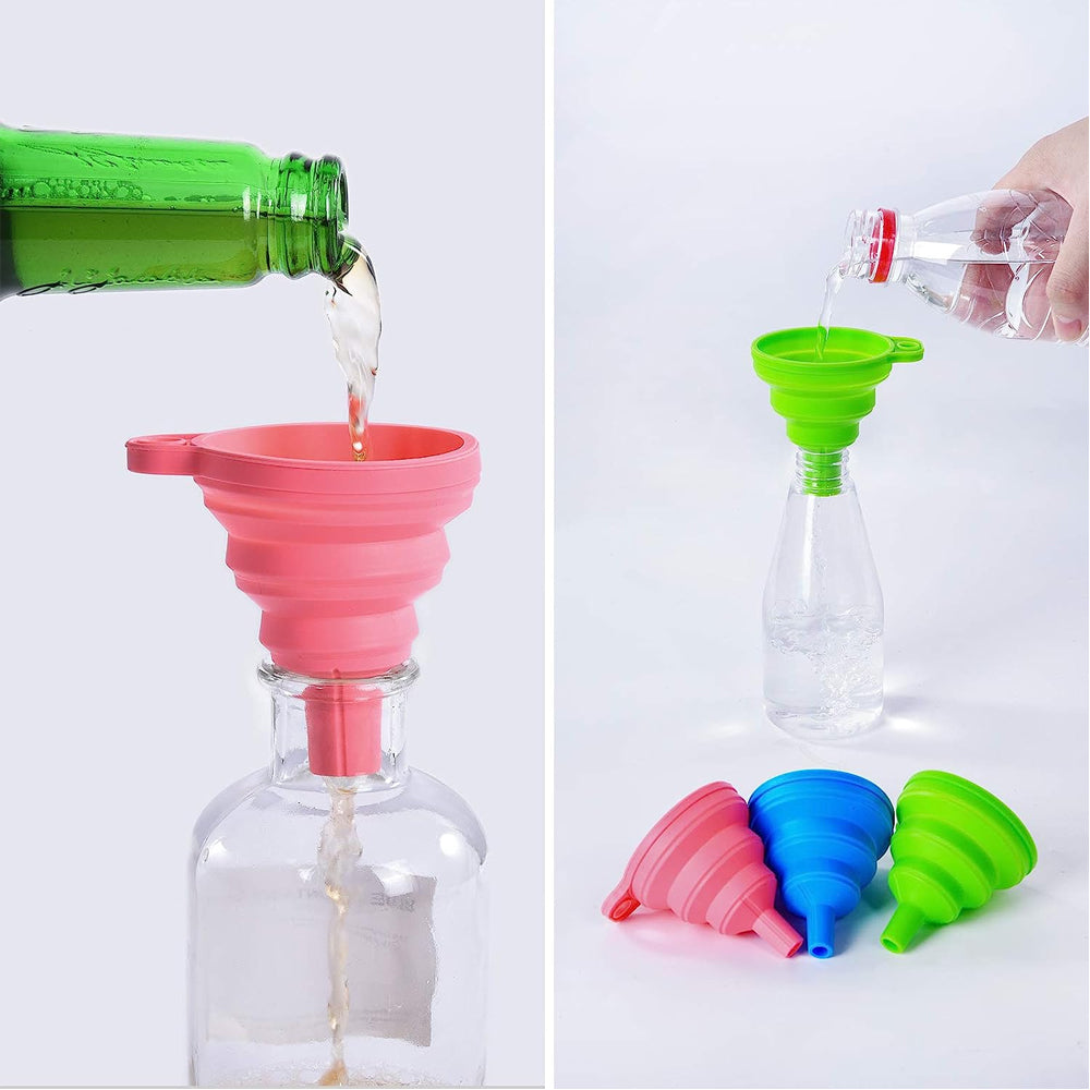 Silicone Collapsible Oil Funnel ( 36 Units)