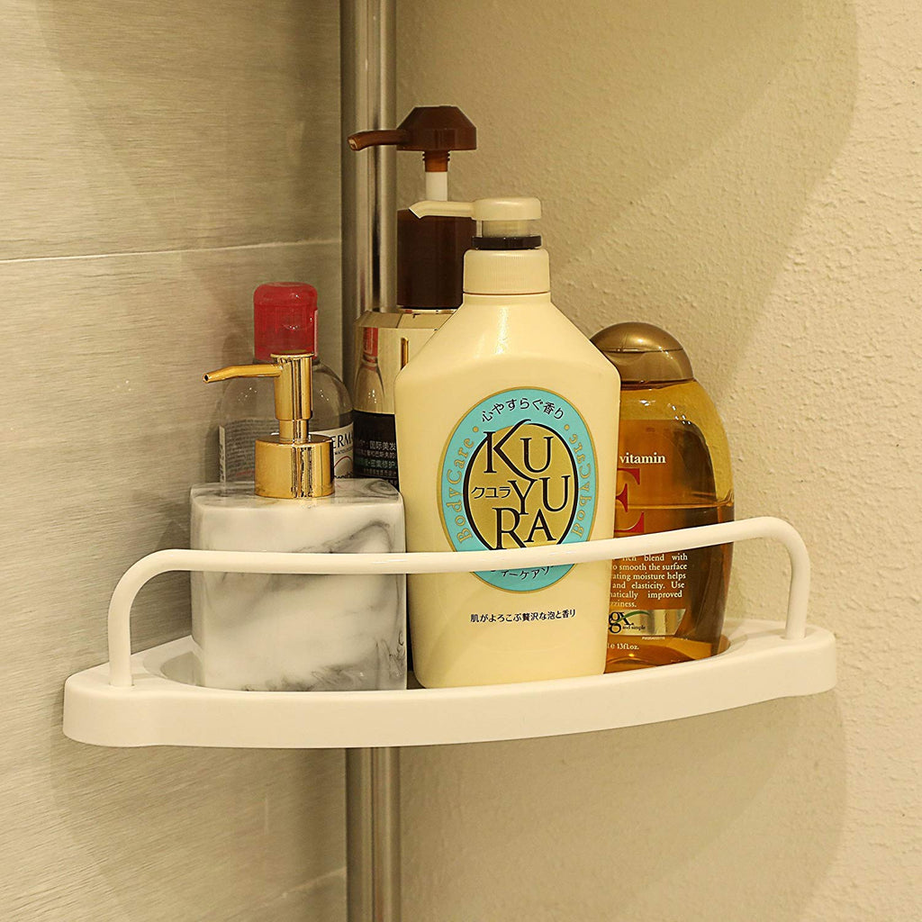 4 Tier Adjustable Stainless Telescopic Shower Corner Bathroom Shelf Rack Caddy - 1032 Bathroom Shower Caddy