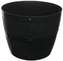 50cm Large Black Barrel Planter ( 6 Units )