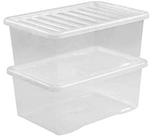 WHAM CRYSTAL 80L BOX & LID CLEAR by Whatmore