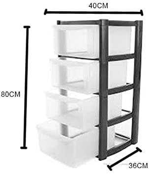 4 Tier Deep Storage Cabinet Drawer ( 3 Units )