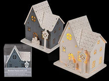 Led Wooden House/Wooden Ornament/Tabletop Decoration