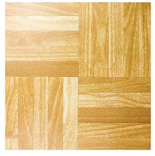 Pack of 12 Wooden Effect Gloss Finish Durable Self Adhesive Vinyl Tiles | 30.5x30.5cm