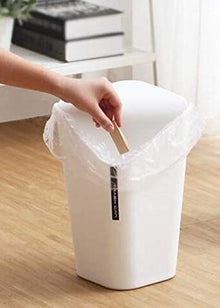 Triangle Plastic Trash Bin for Bedroom, Office, Kitchen corner Trash Can with Lid / Assorted colour