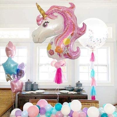 Mini Unicorn Foil Balloons -Pack of 3