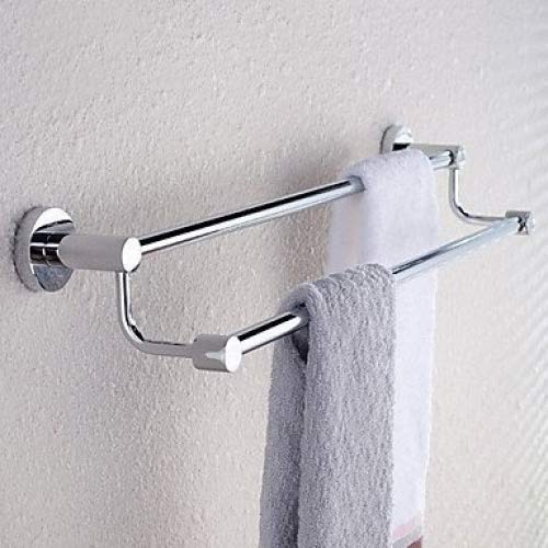 24 Inch Stainless Steel Wall-Mounted Double Towel Bars