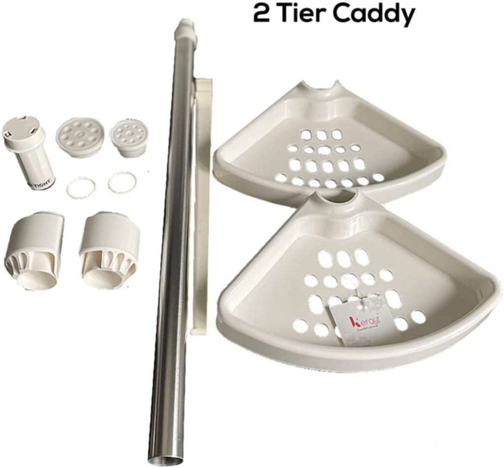 2 Tier Telescopic Corner Shower Caddy ( 6 Units)