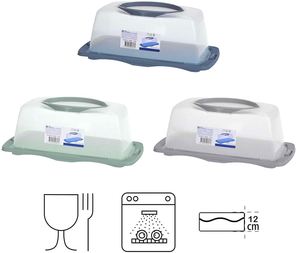Cake / Bread Box With Lockable Lid and Carry Handles (9 PC )