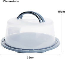 35CM Round Cake Box / Plastic (6 Pc)