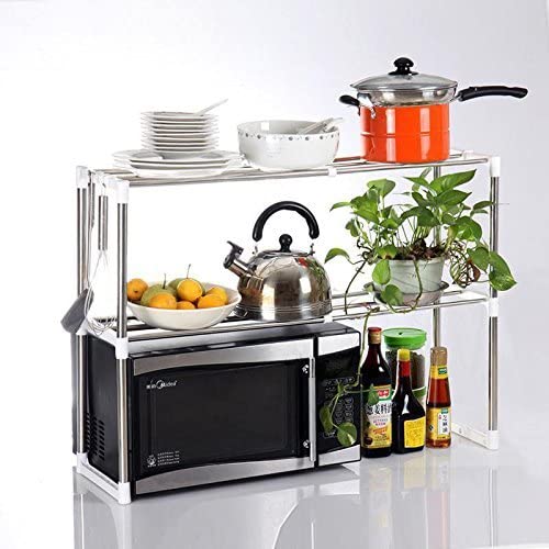 2 Tier Stainless Steel Microwave Oven Rack
