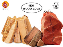 Kiln Dried {Approx 5.50KG Bag} Hardwood Burning Logs | FSC Approved | Long Burning Firelog for Campfire, Fireplace, Fire Pit, Indoor & Outdoor Use
