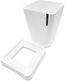 Square Waste Bins Bedroom, Kitchen, Office Plastic Trash Can with Lid