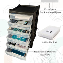 6 TIER Shallow Filing Cabinet - A4 Format Drawers (3 Units)
