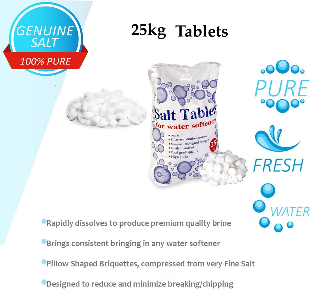 Q-Salt Water Softener 25 Kg Salt Tablets (3 Bags)
