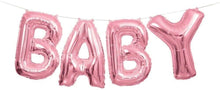 6 Pack 34cm BABY Letters Helium Foil Balloon