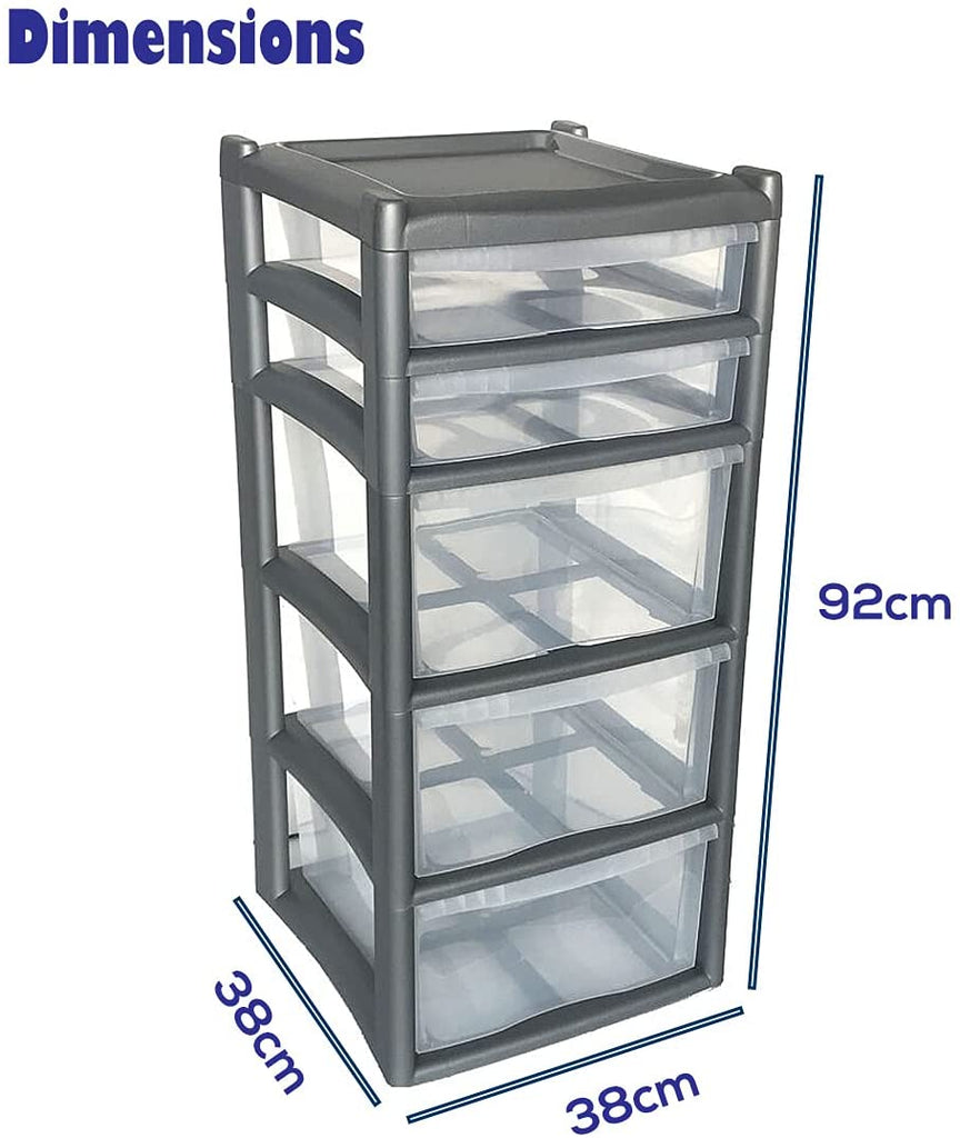 5 Tier  Storage Cabinet Drawer -(3 Units)
