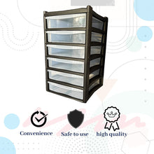 6 TIER Shallow Filing Cabinet - A4 Format Drawers (3 Units)