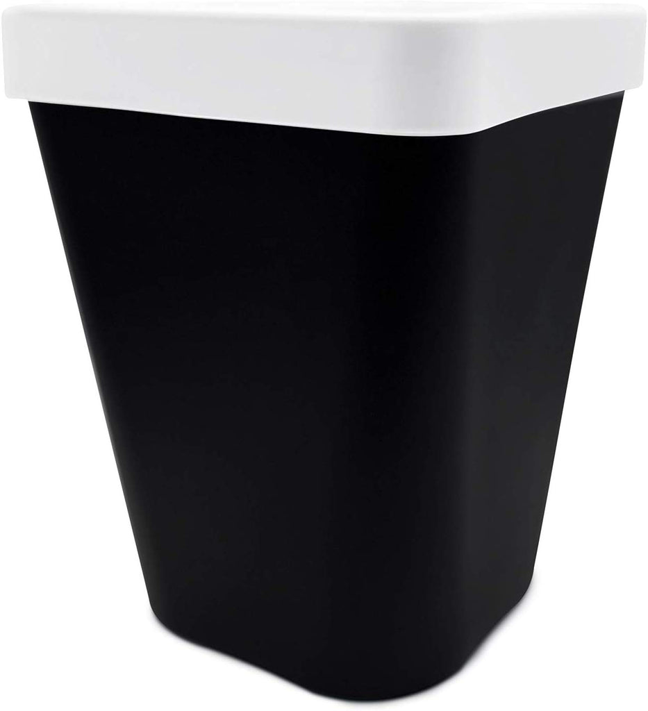 Square Waste Bins Bedroom, Kitchen, Office Plastic Trash Can with Lid