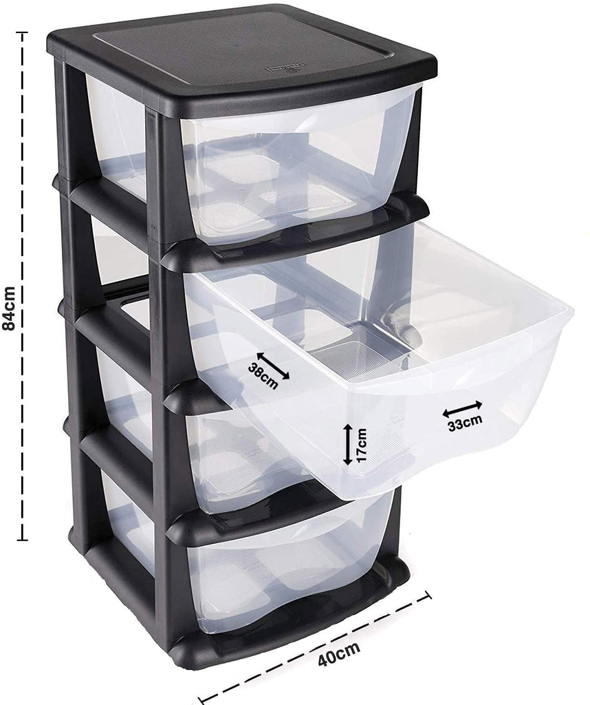 4 Tier Deep Storage Cabinet Drawer ( 3 Units )