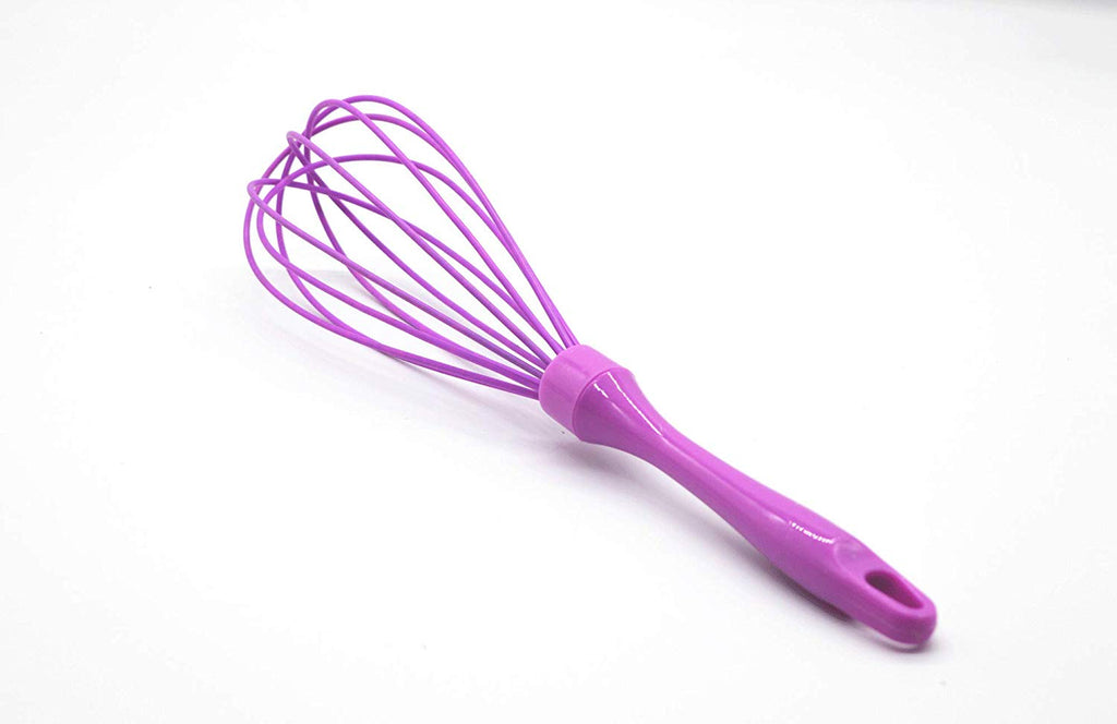5 Piece Silicone Kitchen Utensils for Cooking, Baking and Mixing/Non-Stick, Pro-Grade / purple Kitchen