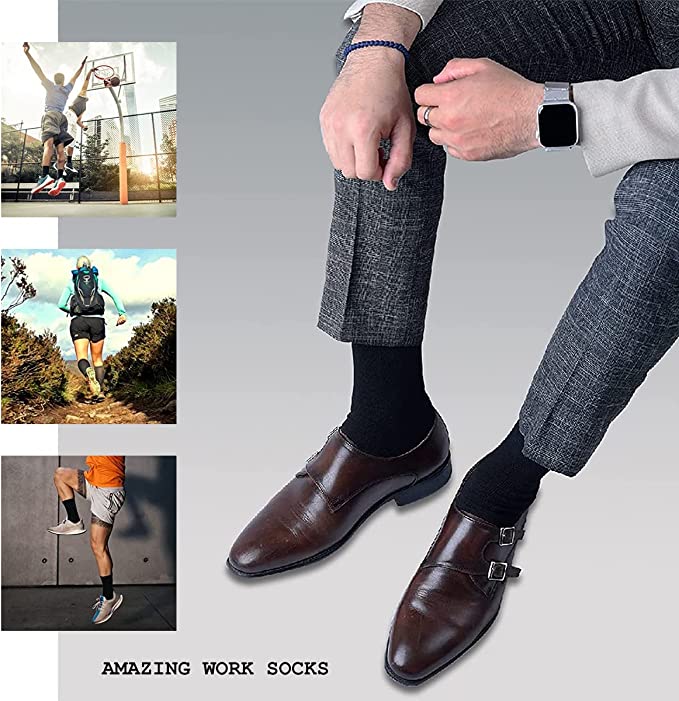 3 Pair Work Socks For Men (Size 6-11/EU 39-45) (pack of 30)