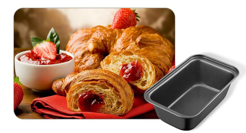 Recctangle Bakeware Non-Stick Loaf Pan / Tinplate / Black / 1LB