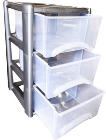 3 Tier Deep Storage Cabinet Drawer ( 4 Units )