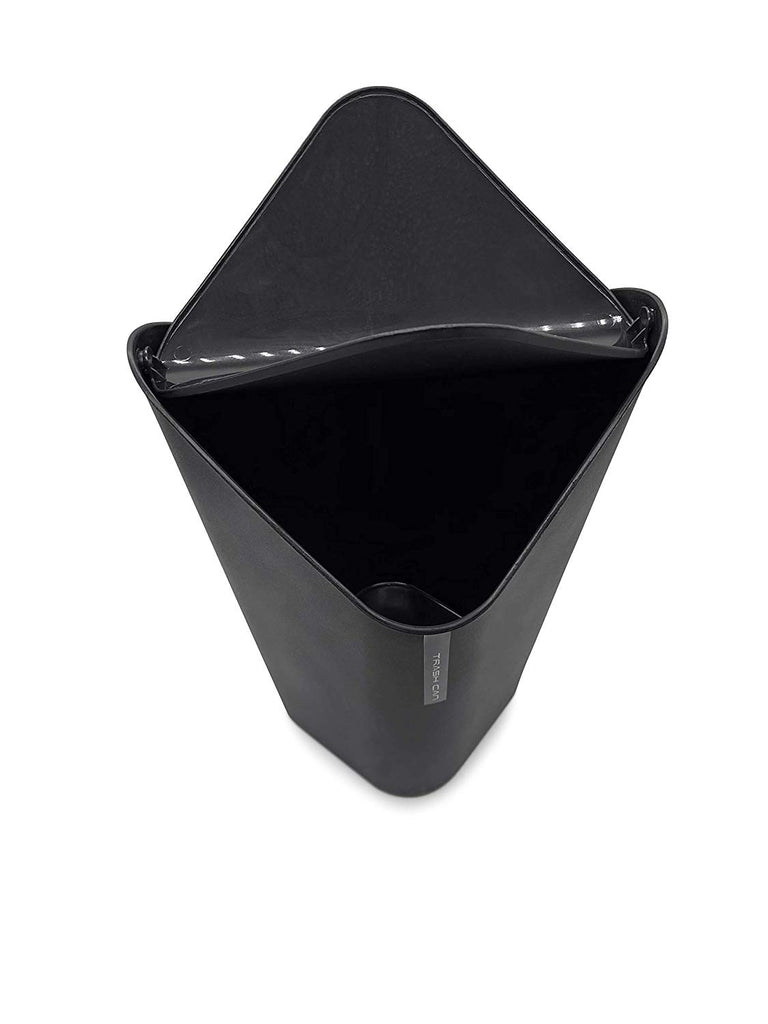 Triangle Plastic Trash Bin for Bedroom, Office, Kitchen corner Trash Can with Lid / Assorted colour