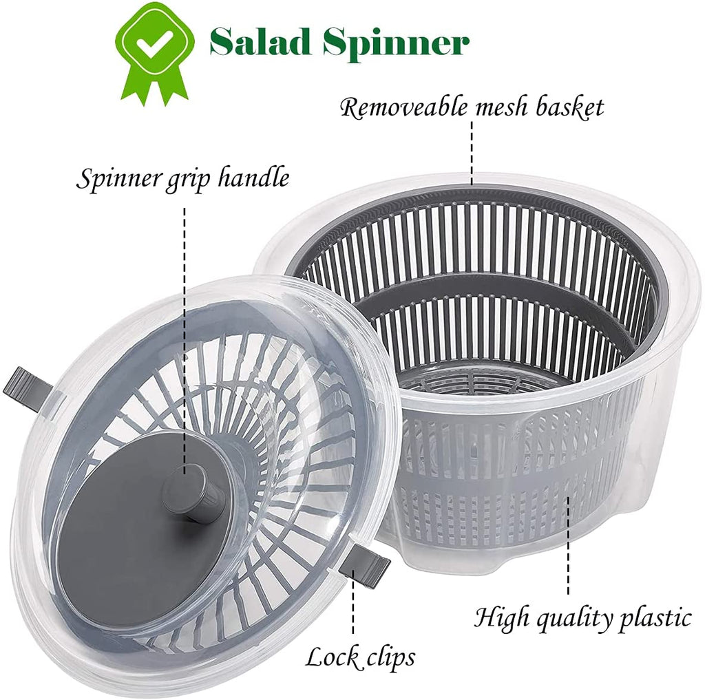 Plastic Salad Spinner / Assorted (6PC )