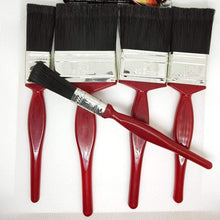 Mixed Size 5 Paint Brush Fine Brushes Set Advanced Bristles Decorating DIY Painting Art Craft | Cherry Handle - Good Grip | Smooth Finish