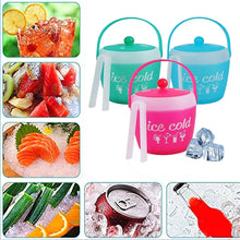 1800 ML Plastic Ice Cold Bucket with Tongs (12 PC)