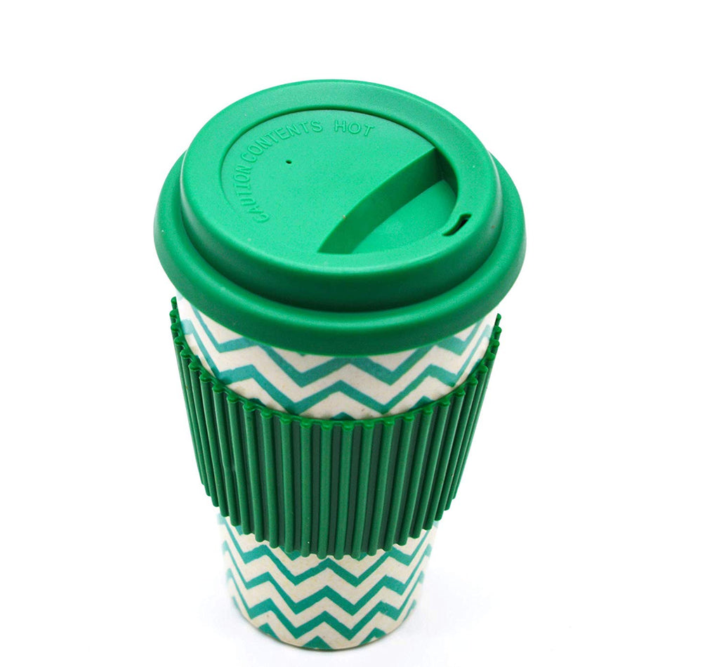 Reusable Bamboo Fiber Coffee Cup  400 ml / 14oz Pack Of 4