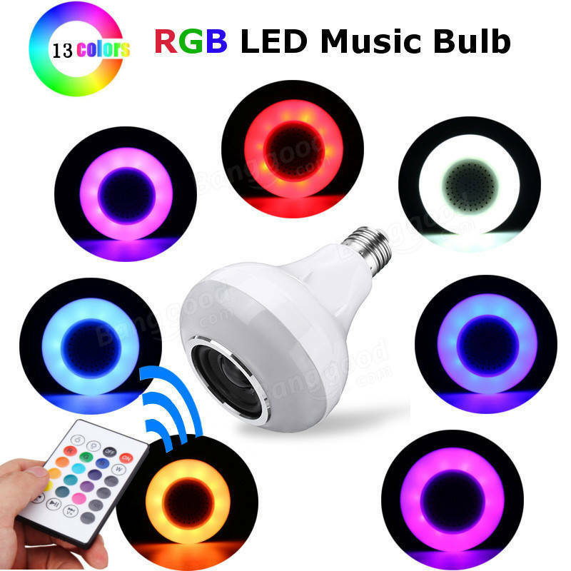 LED Music Light Bulb | Bluetooth Speaker Wireless Bulb / B22 /12w