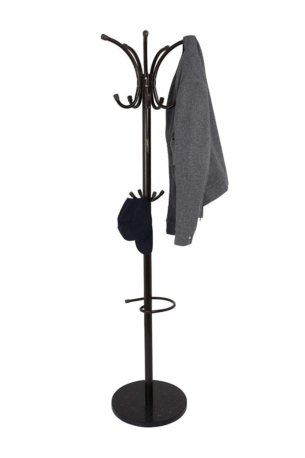 Coat Stand With Marble Stand Black ( 4 Units)