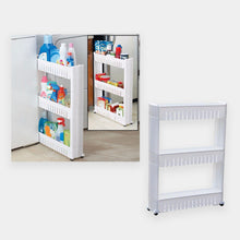 3 Tier Slim Slide Out Trolley with Wheels (10 Units)