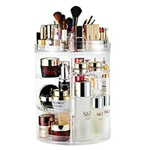 DIY Rotating Multilayer Cosmetic Organizer | 360 Degree | Adjustable Make-up Storage Display Case | Transparent Cosmetic Organiser