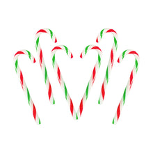 Pack Of 10 Christmas Candy canes, Peppermint Flavour  (24 Units )