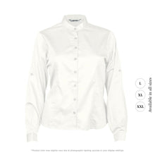 Women Formal Button-Down Cotton Shirt - XL